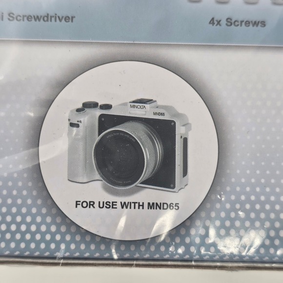 Minolta MND65 Faceplate Kit 4 Piece W/ Mini Screwdriver Rainbow Pewter Mint NEW - Picture 4 of 5